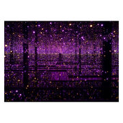 Kusama Infinity Mirror Room postcard purple front image - large view